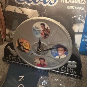 Elvis Presley Film Reel Clock - Silver